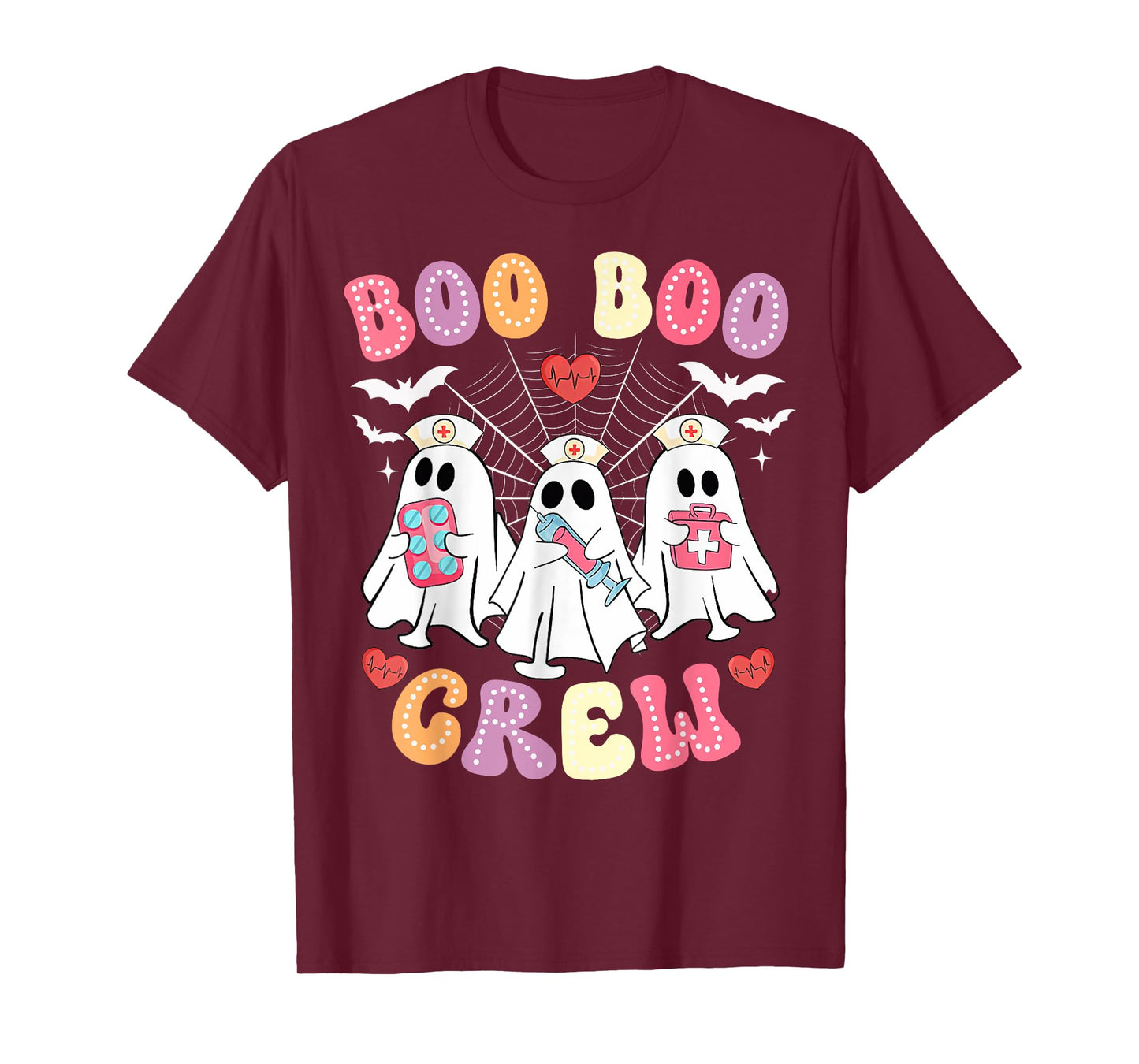 Funny Nurse Life Halloween Matching Boo Boo Crew Nurse T-Shirt
