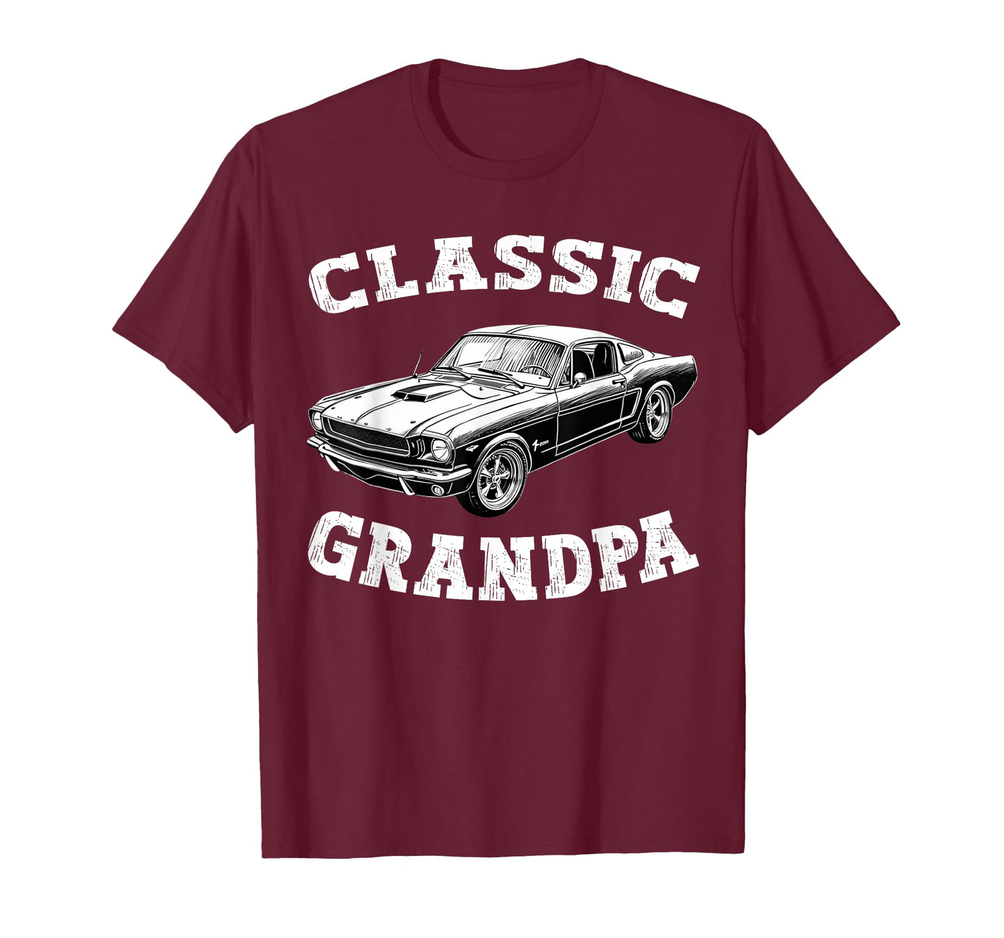 Funny Grandpa Classic Car Graphic fathers day T-Shirt