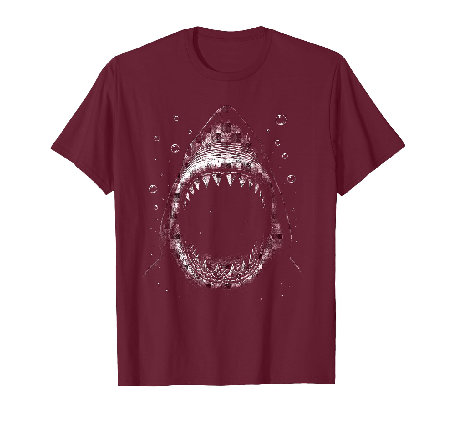 Shark Ocean Predator Diver Surfer Jaws Wide Open T-Shirt