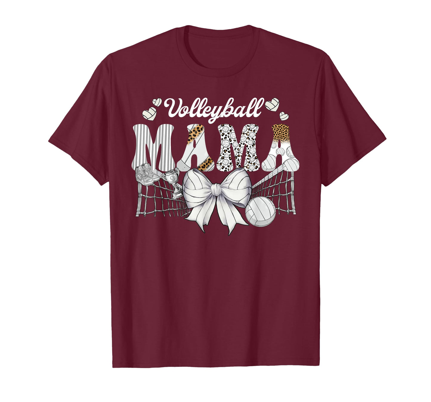 Volleyball Mom Volleyball Mama Cute Mom Life Volleyball T-Shirt