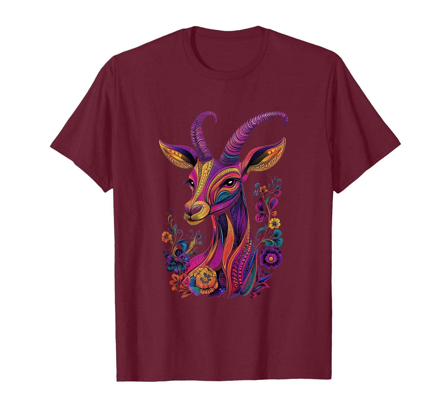 Aesthetic Antelope Graphic Cute Antelope Women Girls T-Shirt