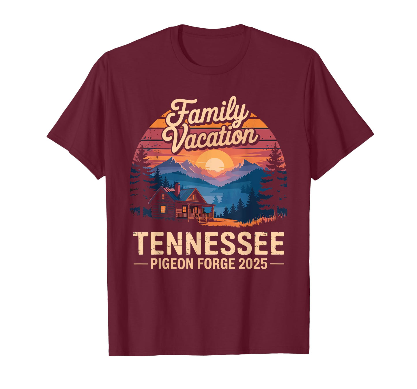 Tennessee Smoky Mountains Family Vacation 2025 Pigeon Forge T-Shirt