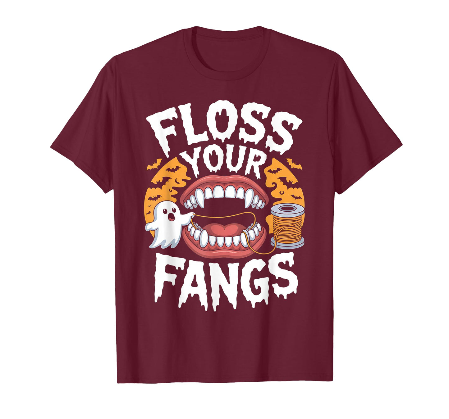 Floss Your Fangs Dental Halloween Shirt Dentist Halloween T-Shirt