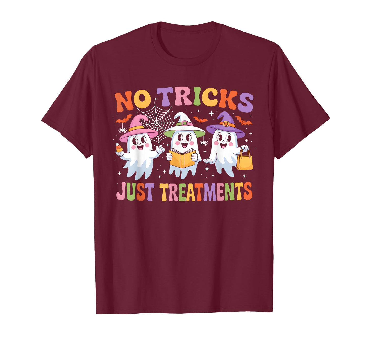 Funny Nurse Ghost for Scrub Life & Nursing Halloween Lovers T-Shirt