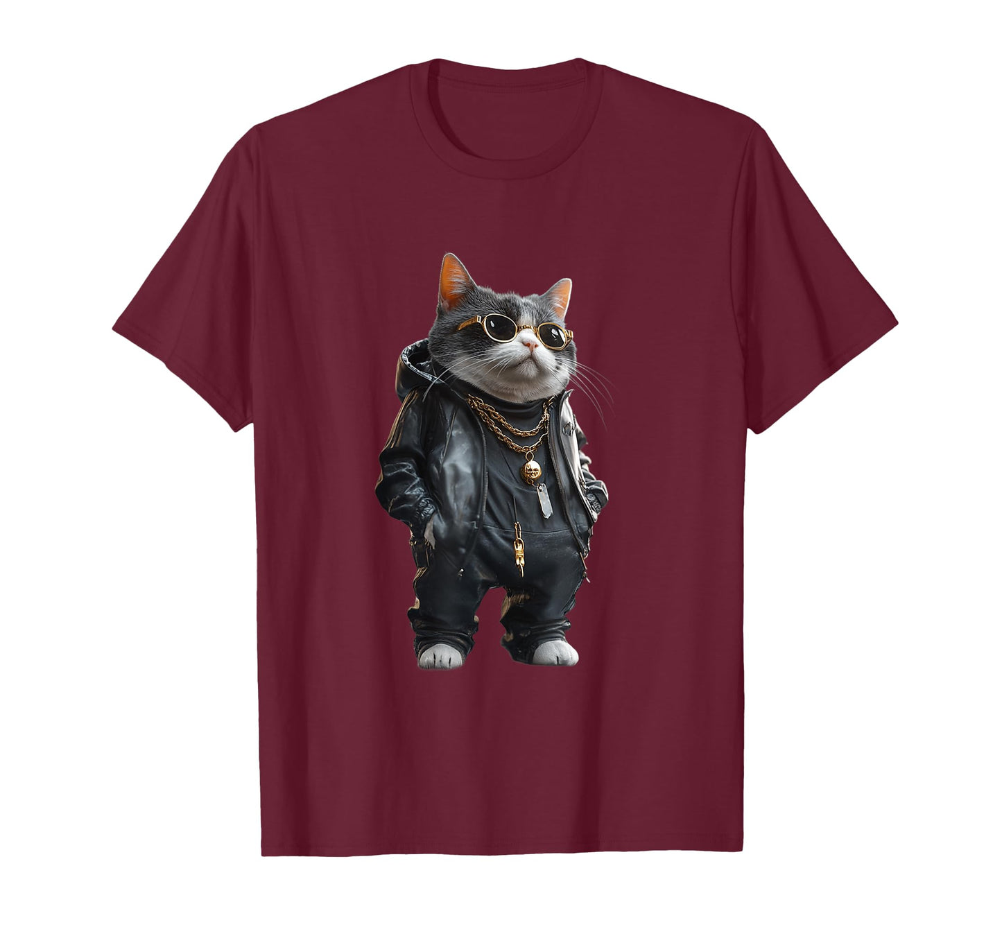 Thug Gangster Life Cat For Hip Hop Fans Meme and Cat lovers T-Shirt