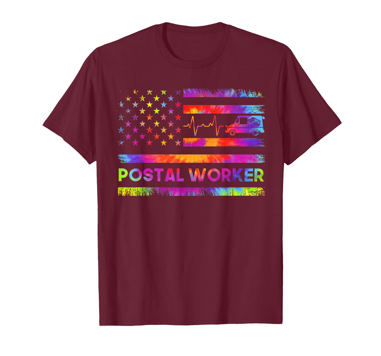 Postal Worker Vintage USA American Flag US Postal Service T-Shirt