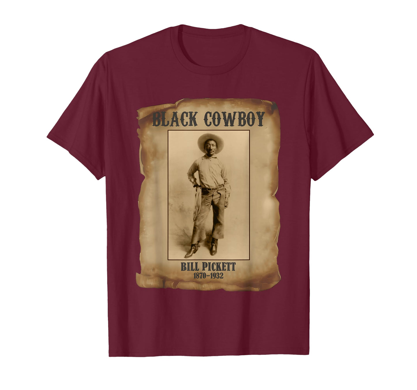 Bill Pickett Black Cowboy Rodeo Legend African American T-Shirt