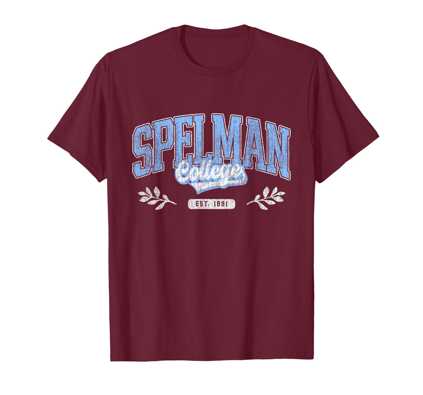 Men Women Spelman Arch Retro Athletic Sports Tee T-Shirt