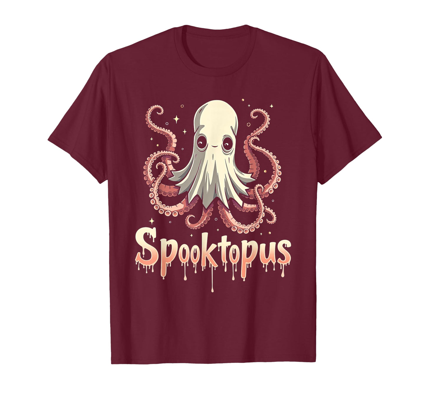 Spooktopus Funny Octopus Spooky Halloween Ghost T-Shirt