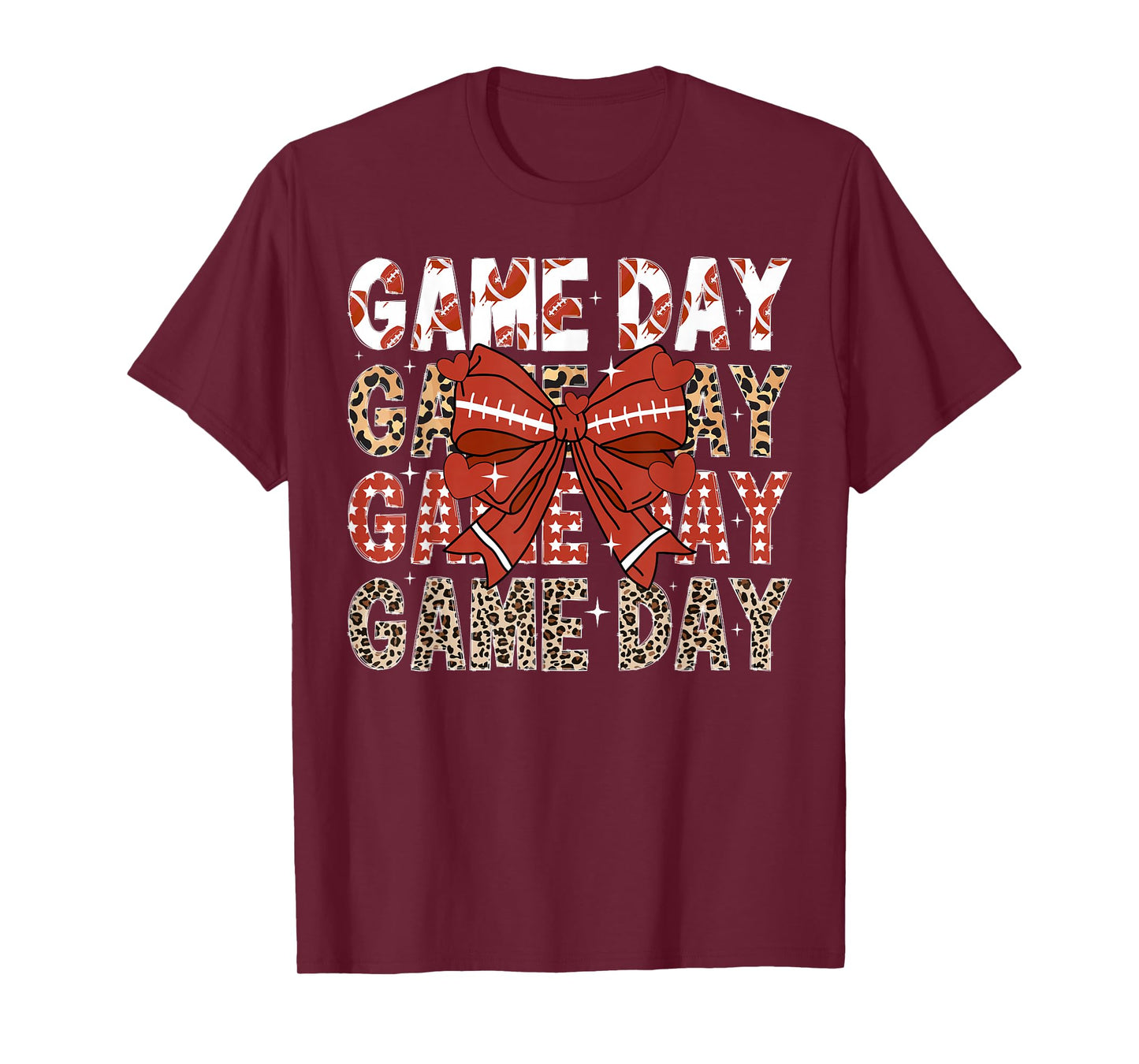 Game Day Football Game Day Coquette T-Shirt