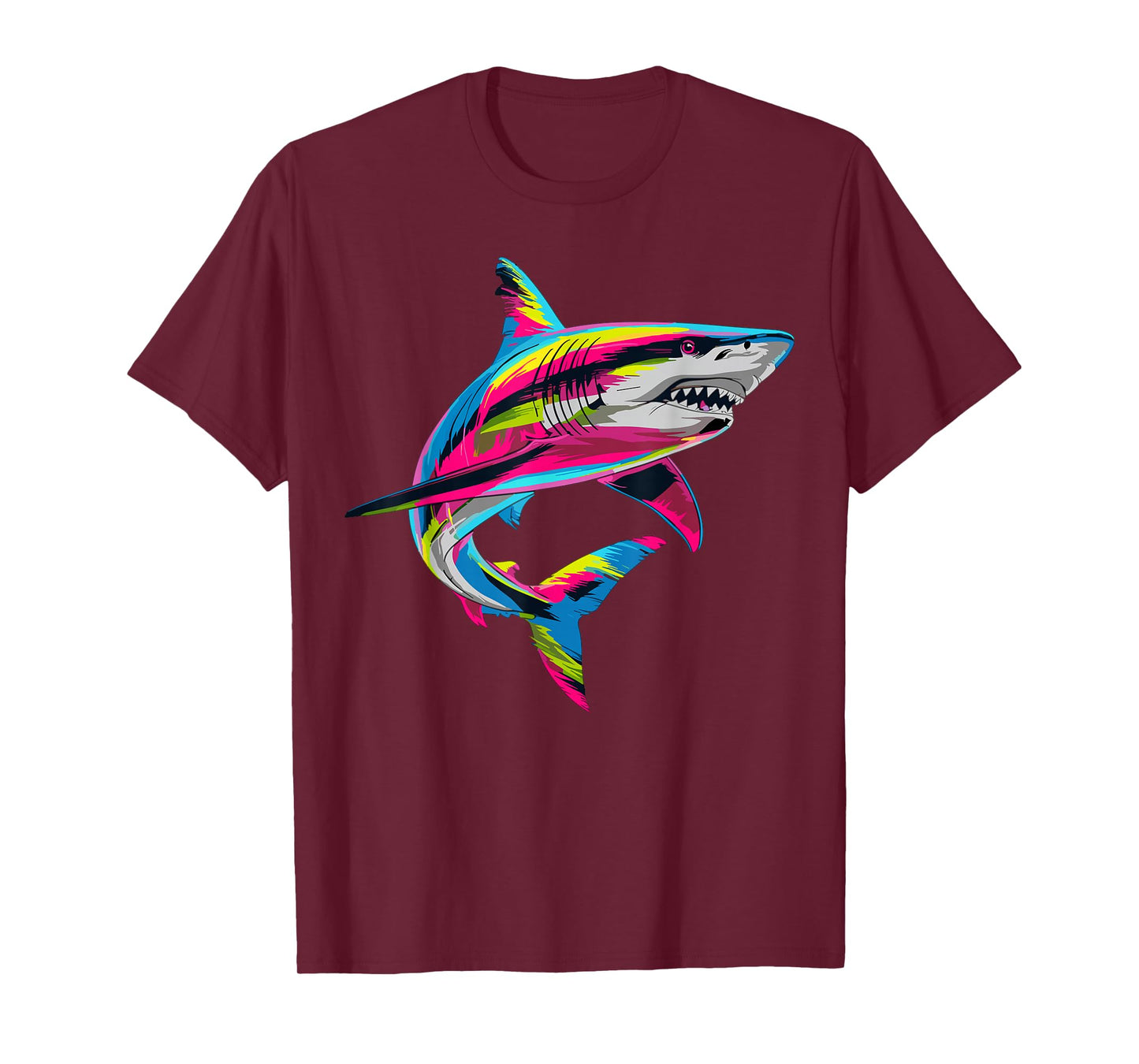 Shark Animal Biology Sea Colorful Shark Lover T-Shirt