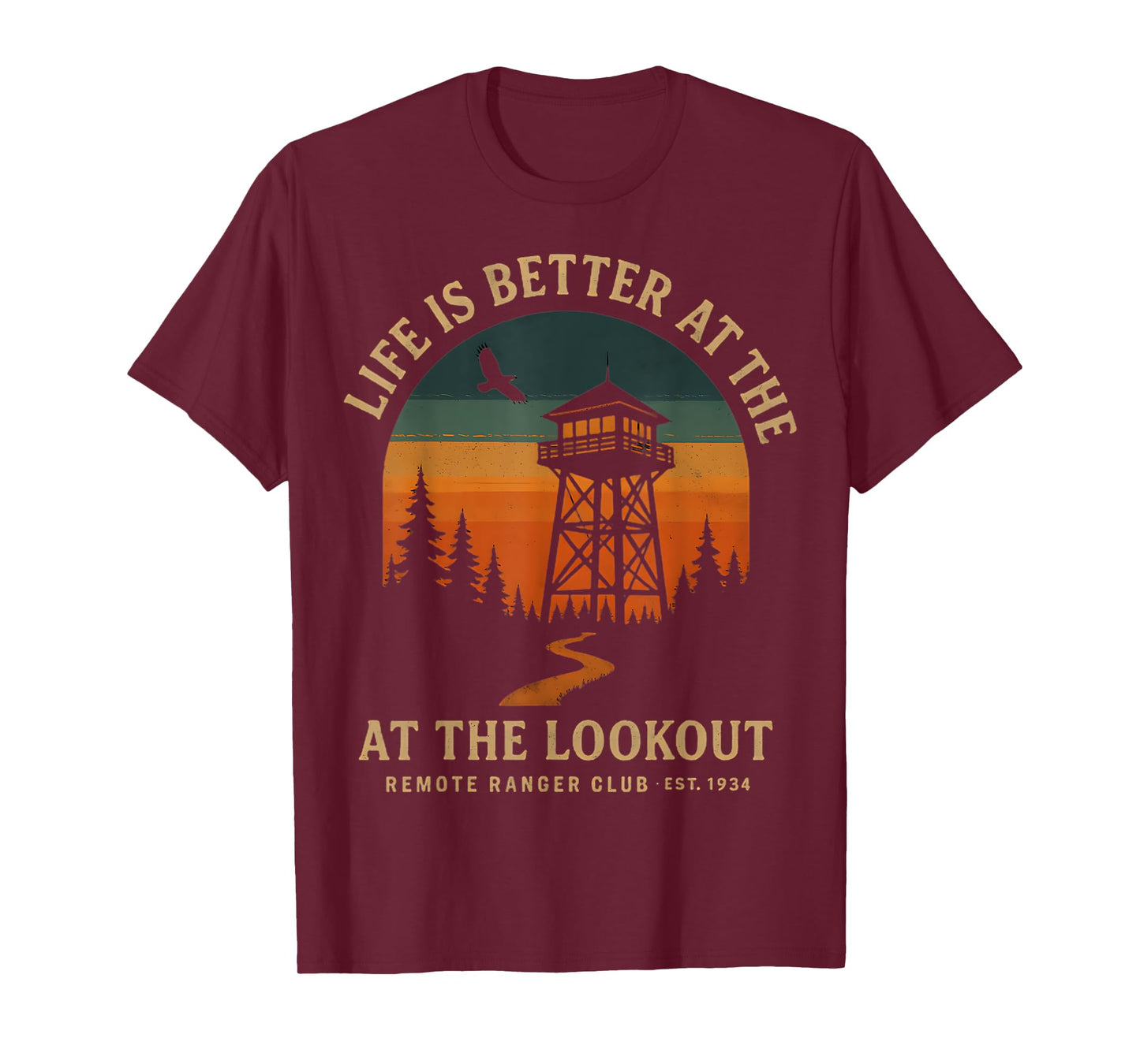Life is Better at the Lookout Sunset Tower T-Shirt