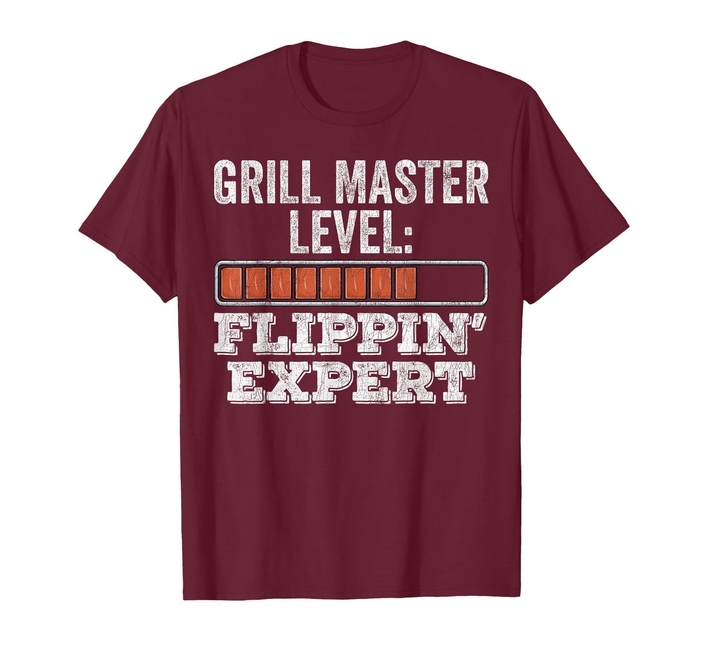 BBQ Grill Dad, Vintage Grill Master Level Flippin' Expert T-Shirt
