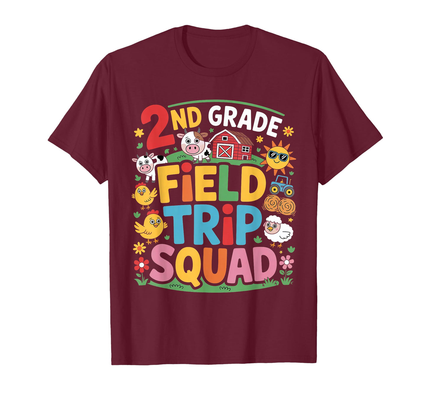 Farm Trip Field Trip Squad Farm Visit 2nd Grade T-Shirt
