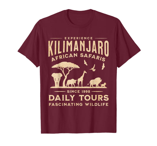 Kilimanjaro, African Safari, Animals, Theme Park Attraction T-Shirt