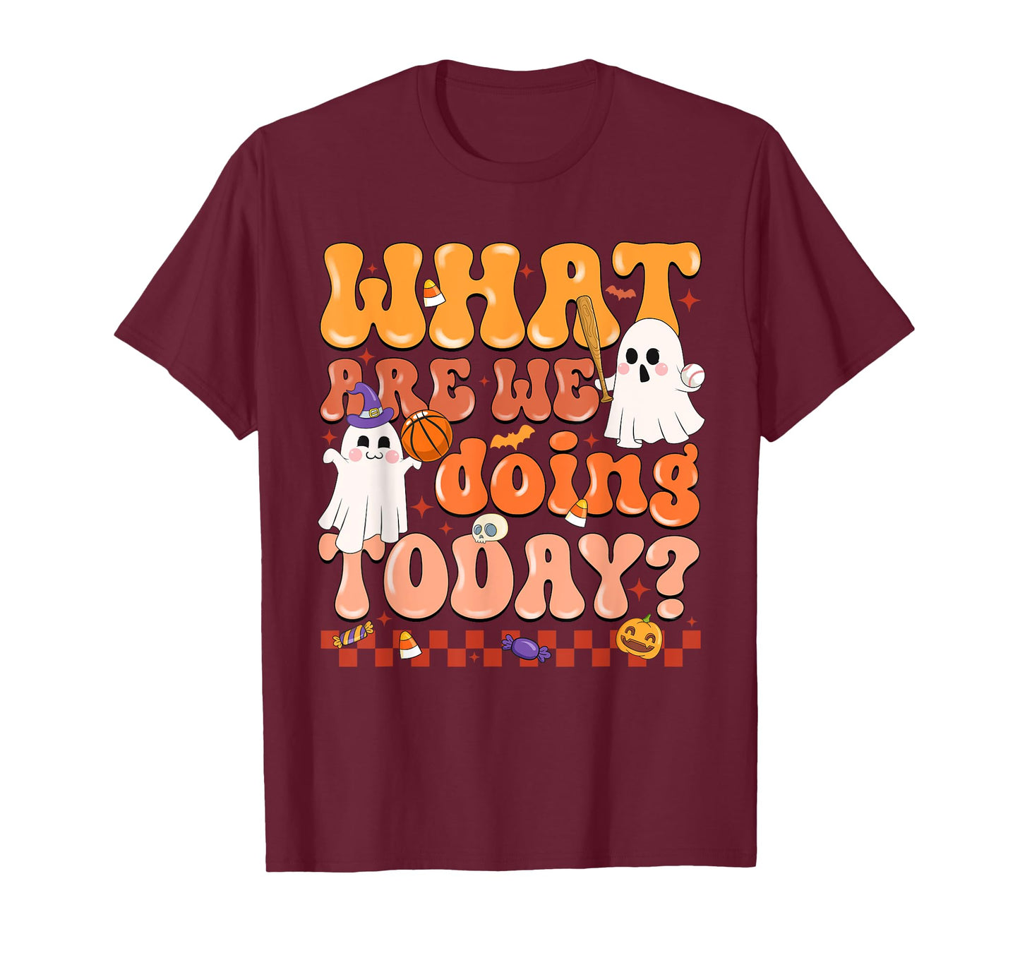 What Are We Doing Today Halloween PE Spooky Teacher T-Shirt