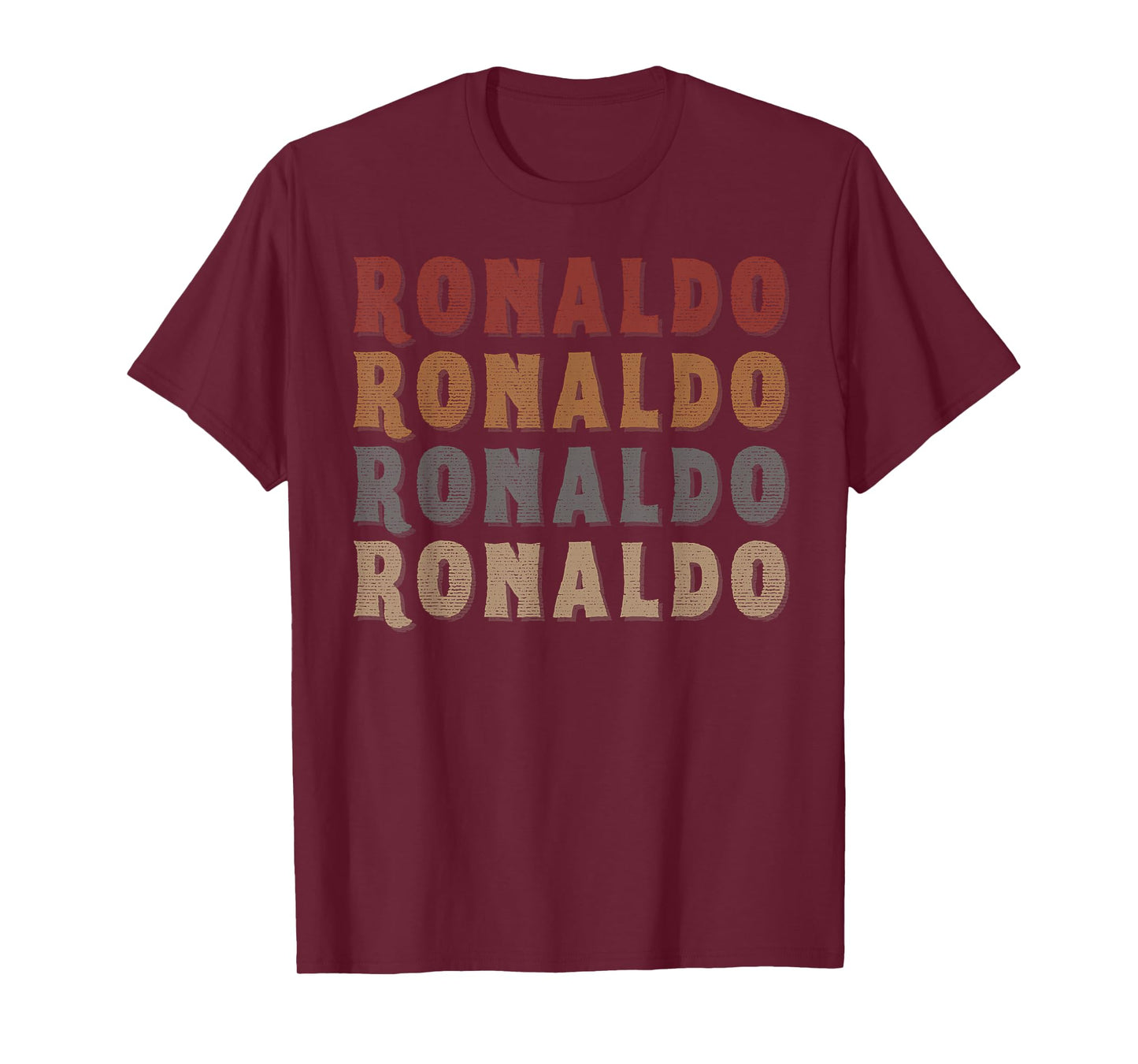Vintage Cool Ronaldo First Name Funny Love Heart Ronaldo T-Shirt