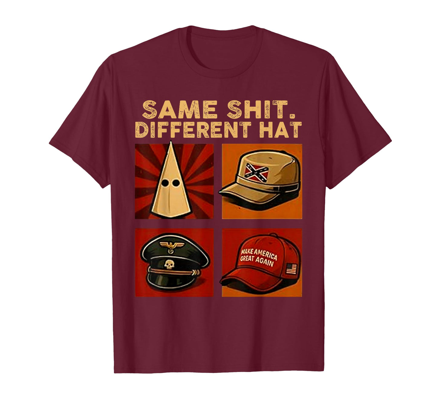 Same Shit Different Hat Retro Vintage T-Shirt