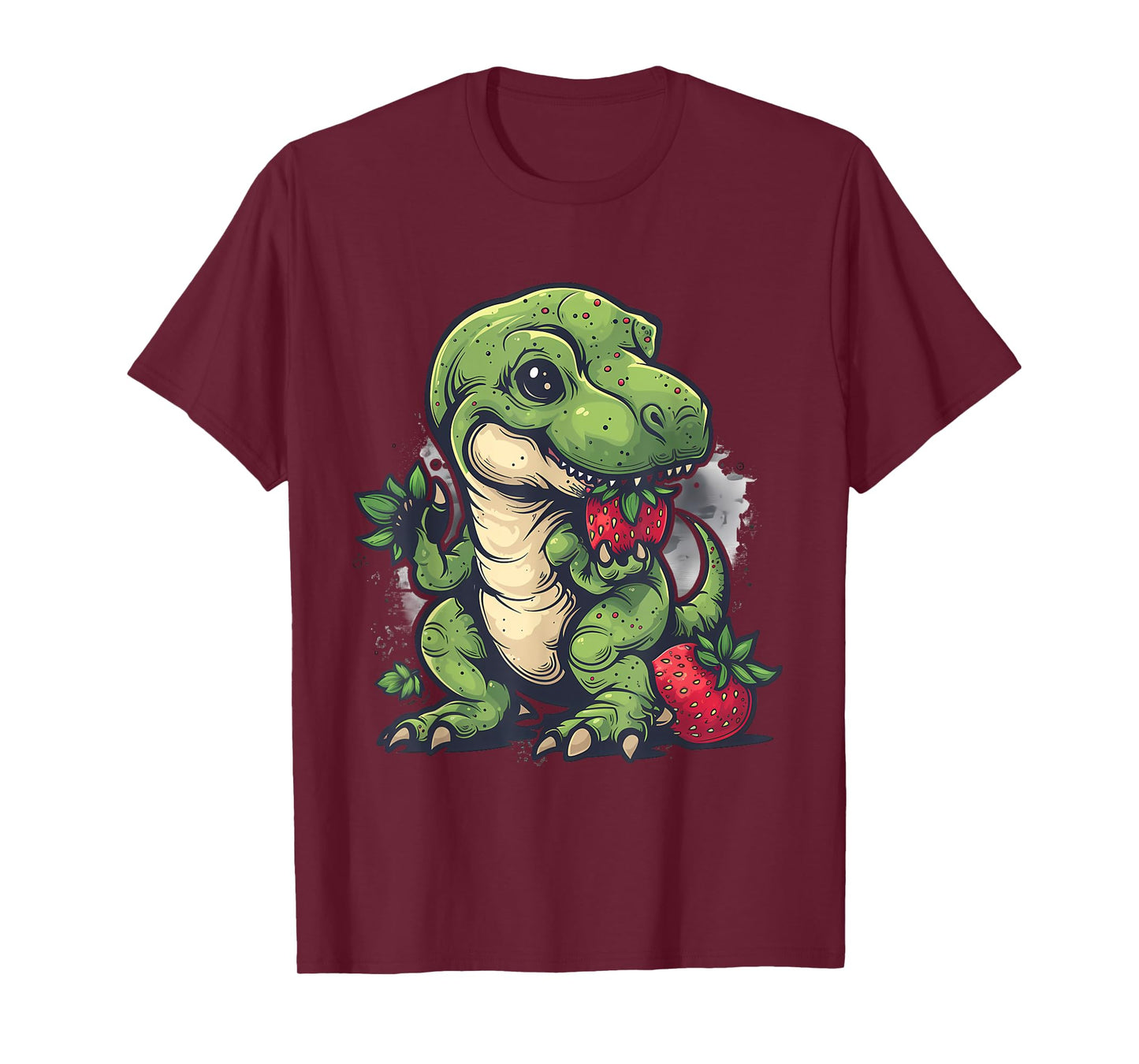 Strawberry Dinosaur Cute Dino Wildlife Strawberries T-Rex T-Shirt