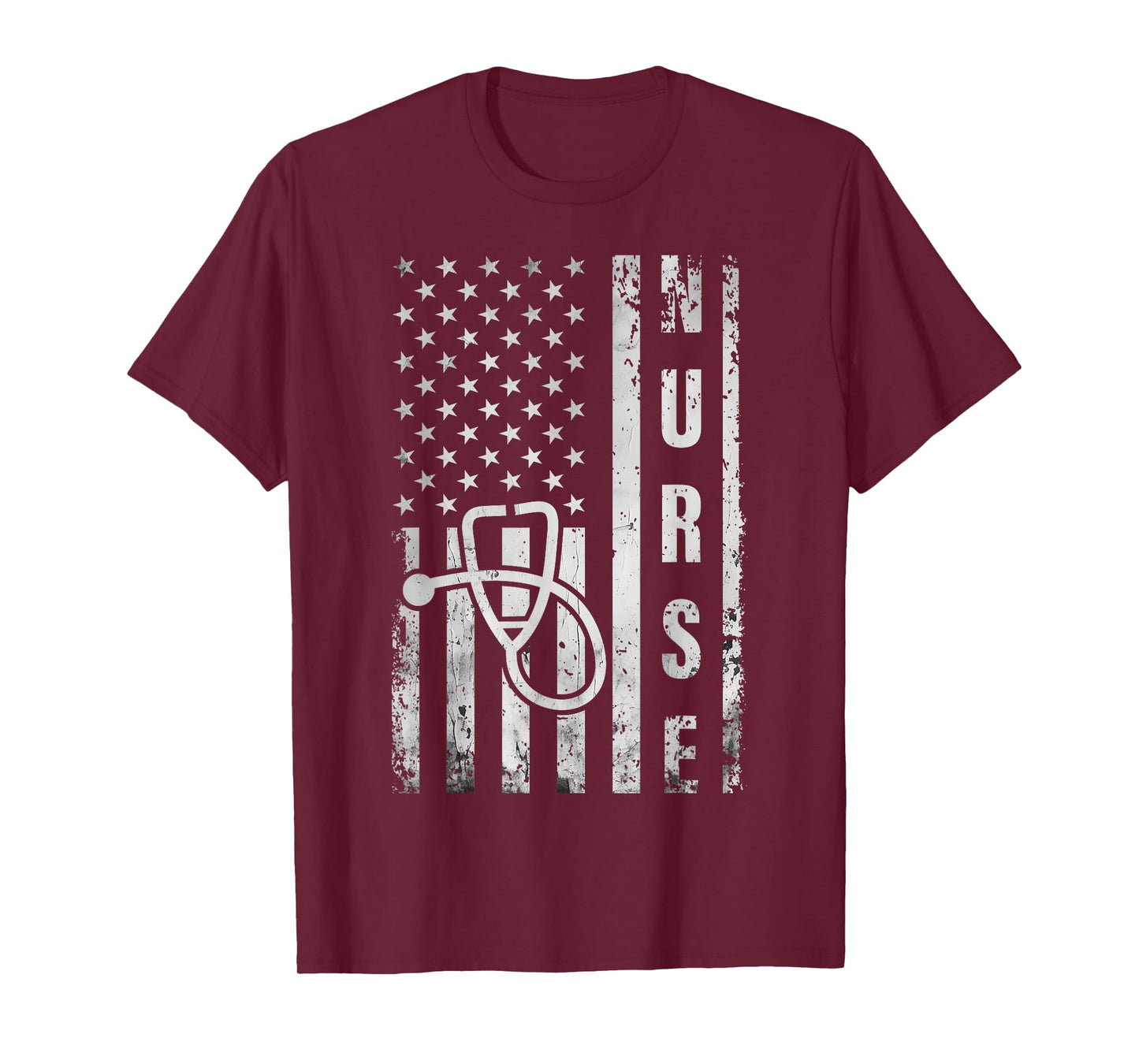 Funny American Flag Nurse Day Idea Nurses Life T-Shirt