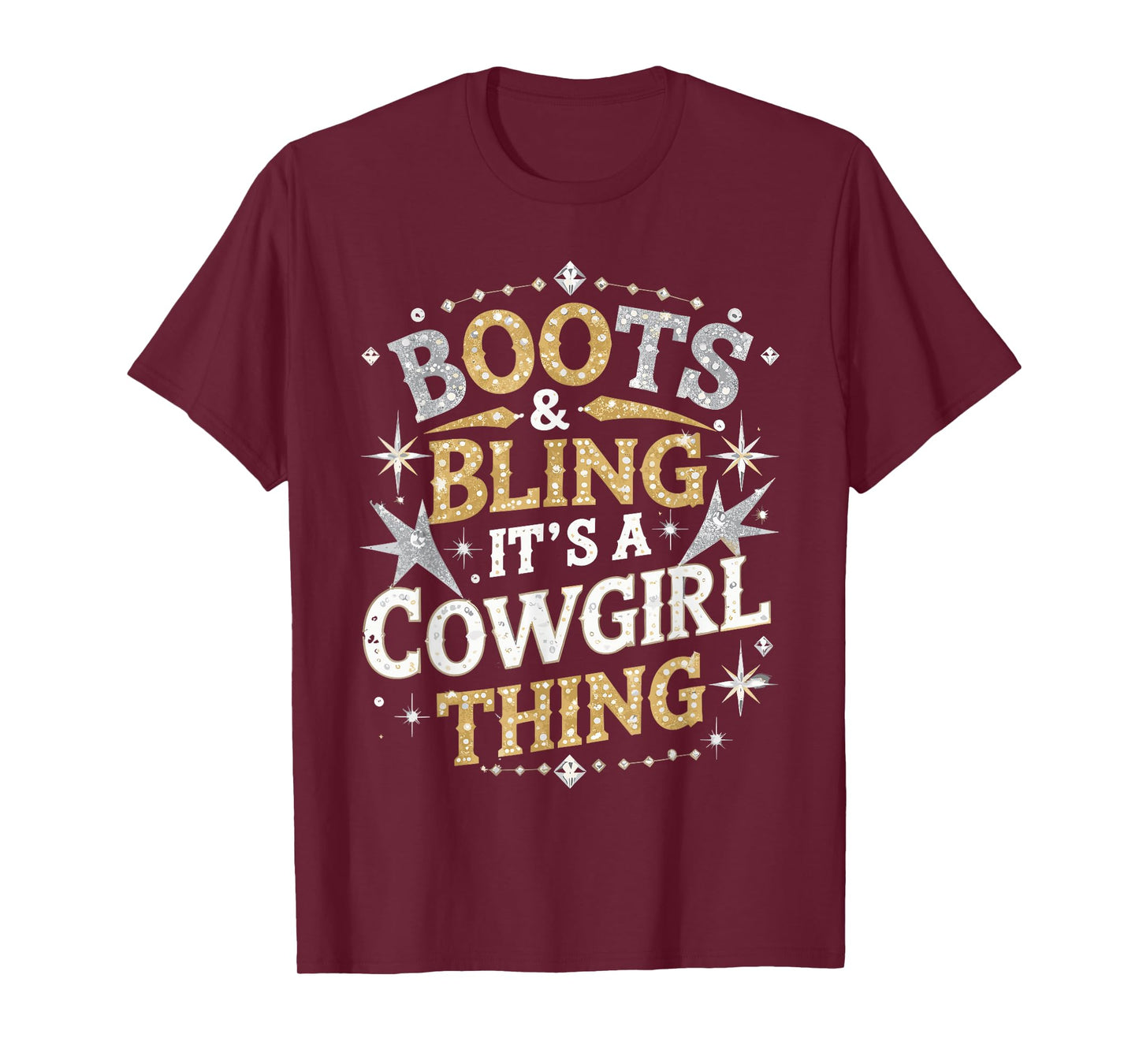 Boots and Bling It's Cowgirl Thing Western Country Melanin T-Shirt