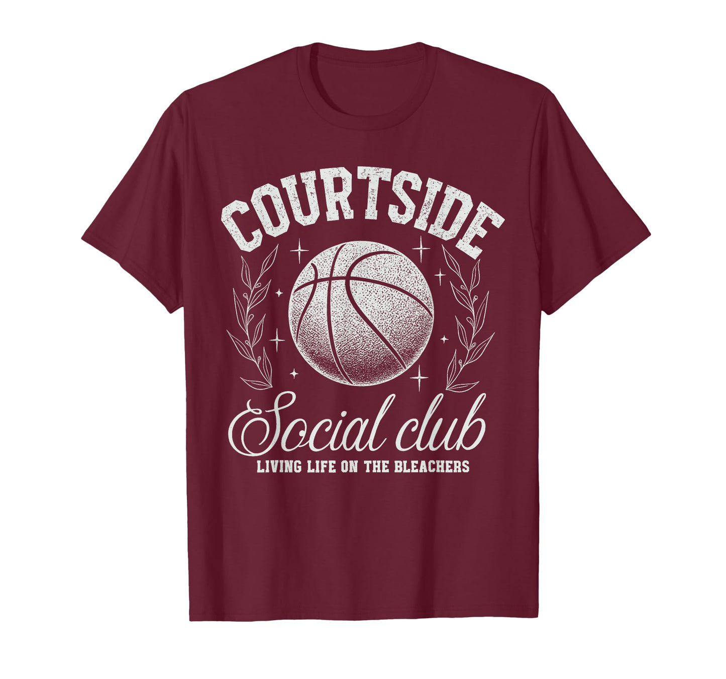 Courtside Social Club Basketball Bleachers Life Quote Funny T-Shirt