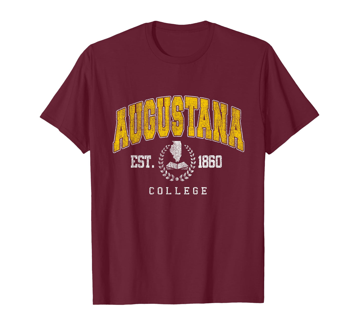 Augustana Arch Athletic Vintage Sports Tee Men Women T-Shirt