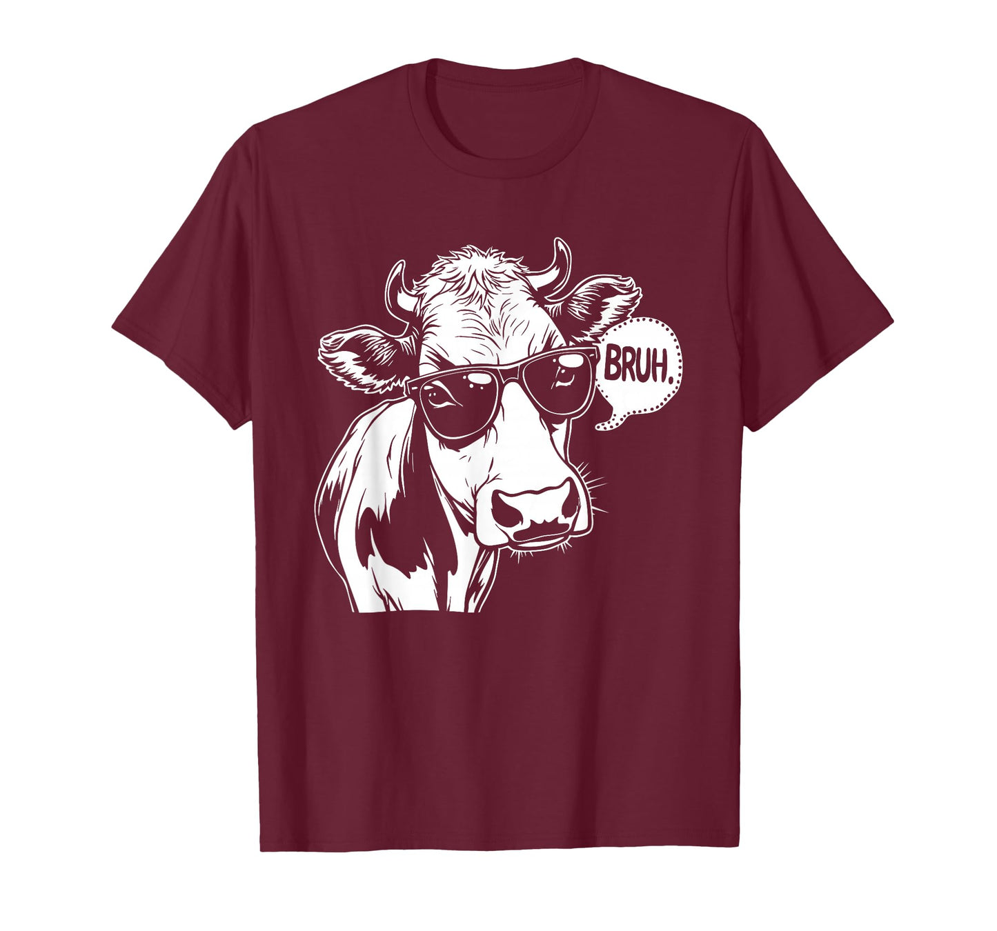 BRUH cow Funny cow Lover BRUUUH Meme Saying Slang T-Shirt