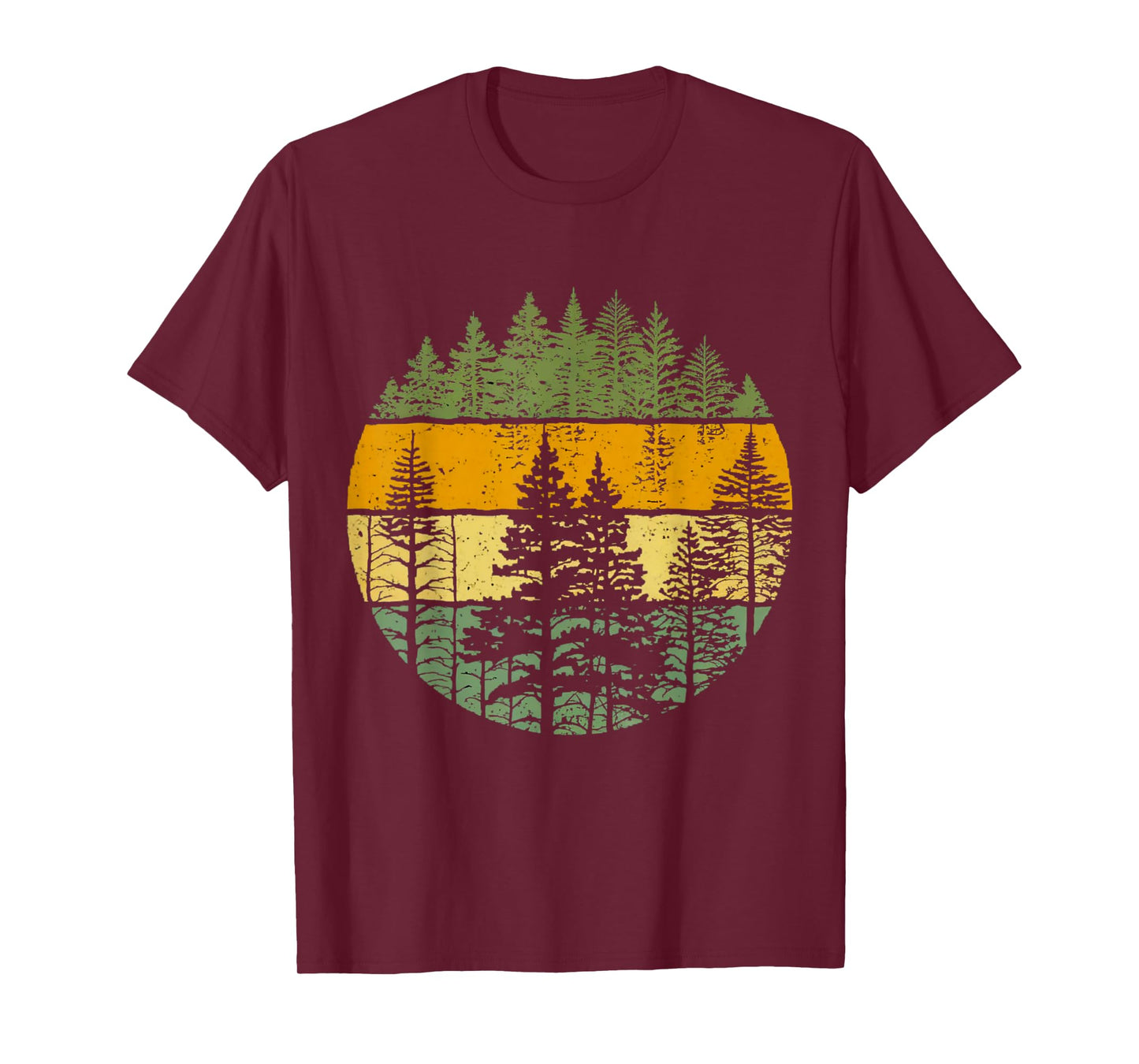 Vintage Wildlife Trees Outdoors Nature Retro Forest Apparel T-Shirt