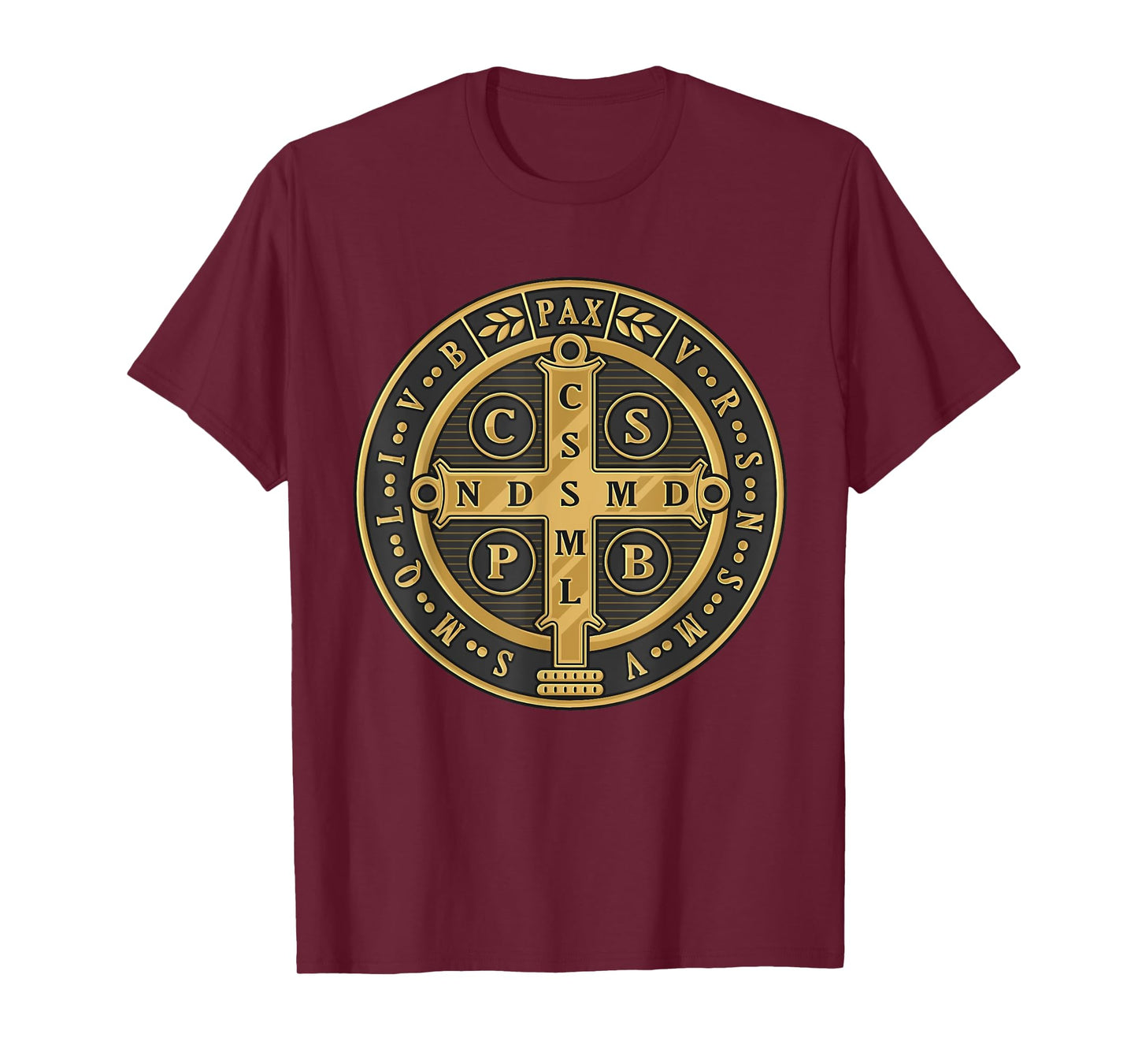 Saint Benedict Medal Traditional Latin Catholic T-Shirt