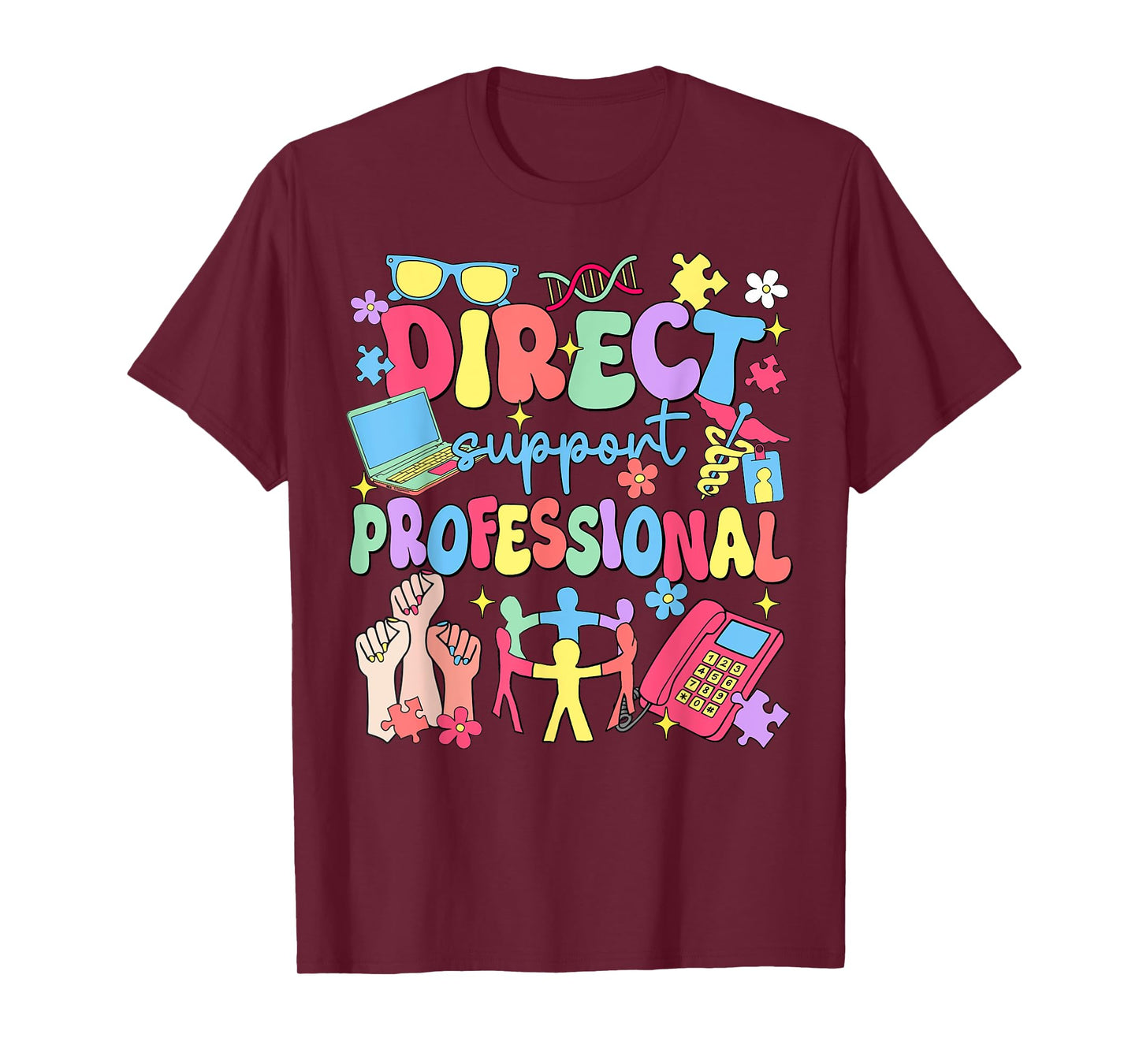 Groovy Direct Support Professional Funny Social Worker Life T-Shirt