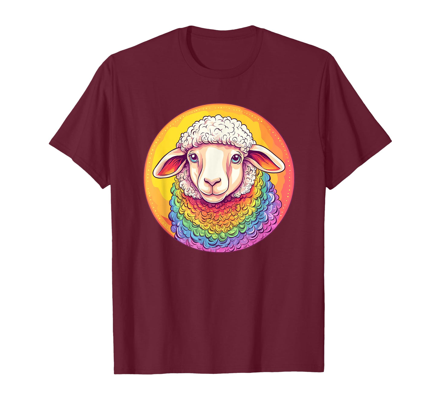 Rainbow Sheep Colorful Pride Love T-Shirt