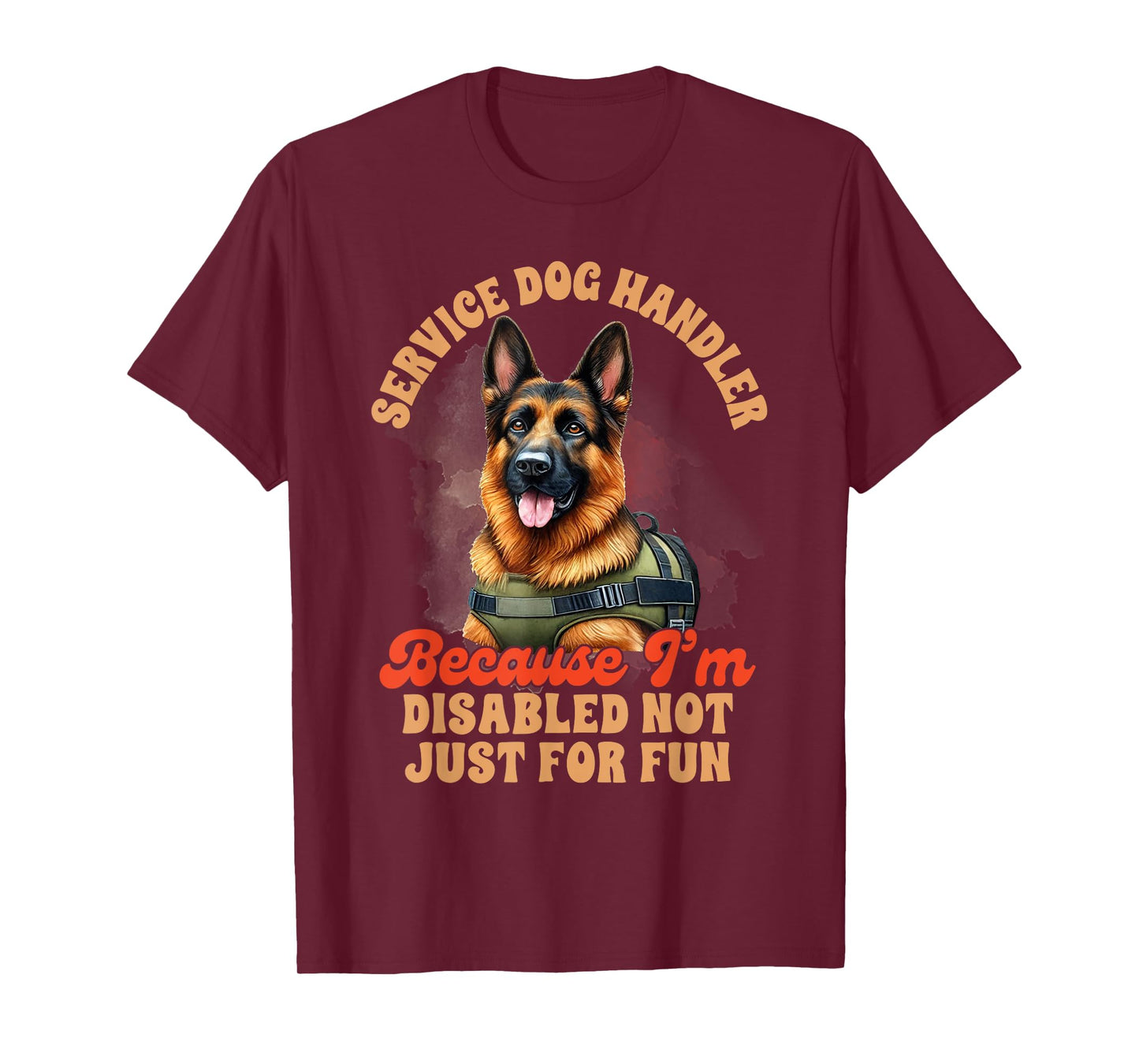 Service Dog Training German Shepherd Service Dog Handler T-Shirt
