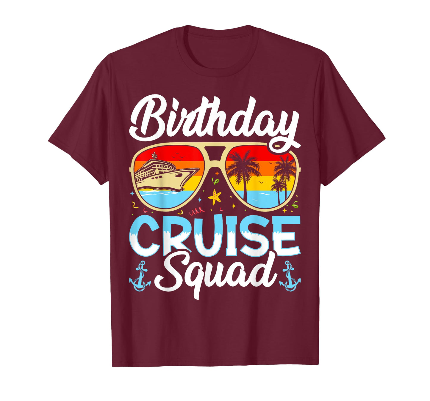 Birthday Cruise squad2025 Ship Vacation Trip Family Matching T-Shirt