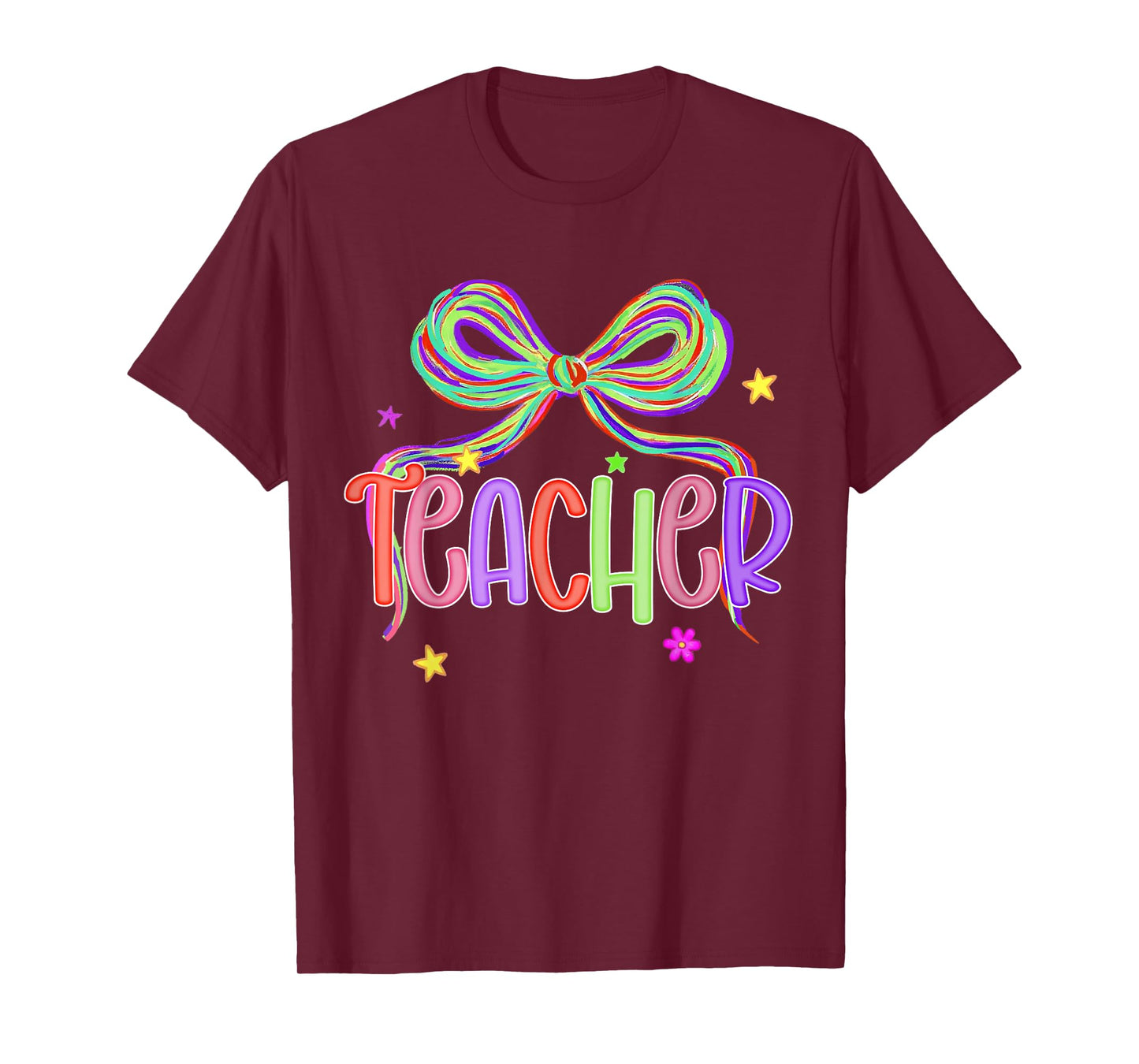 Teacher Appreciation Back to School Coquette Bow Teaching T-Shirt