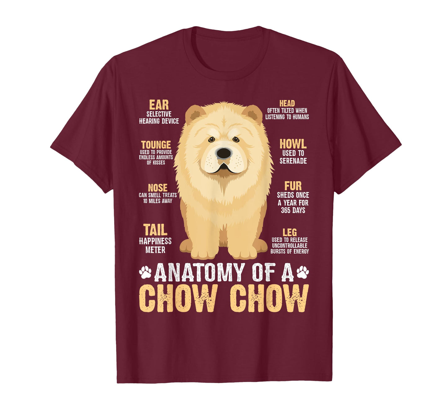 Anatomy Of A Chow Chow T-Shirt