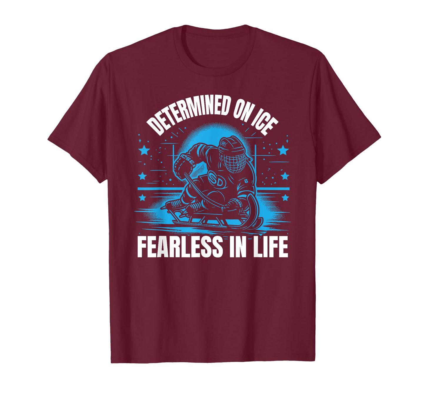Sled Hockey Player Ice Hockey Lover Winter Sports T-Shirt