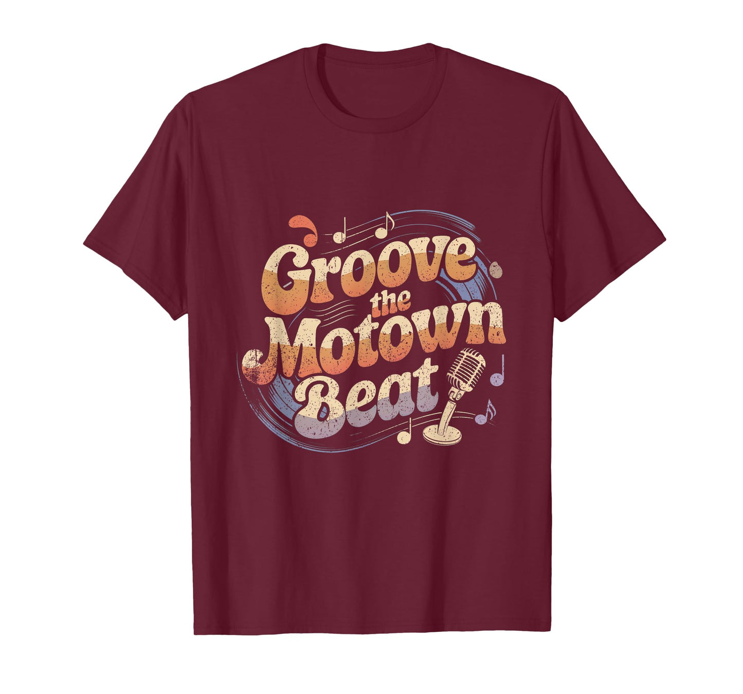 Vintage Motown Music Detroit Funk Groove Motown Beat T-Shirt