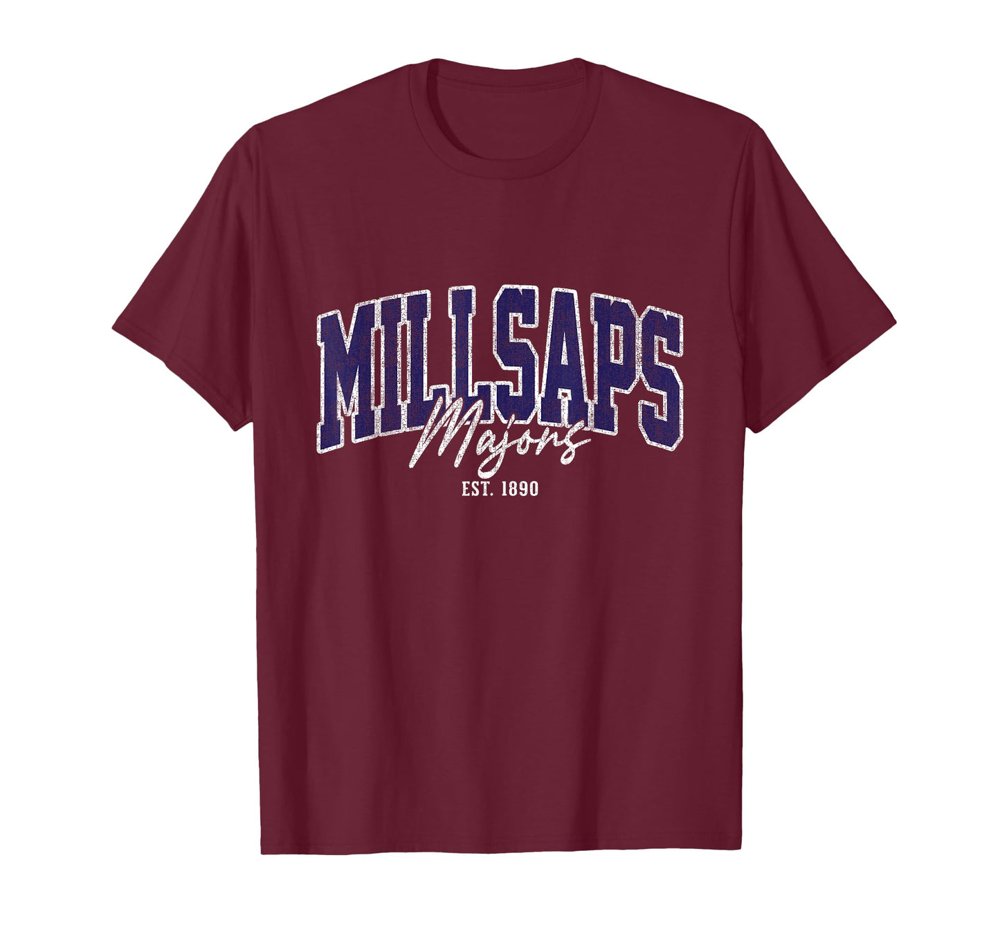 Millsaps Arch Athletic Vintage Sports Tee Men Women T-Shirt