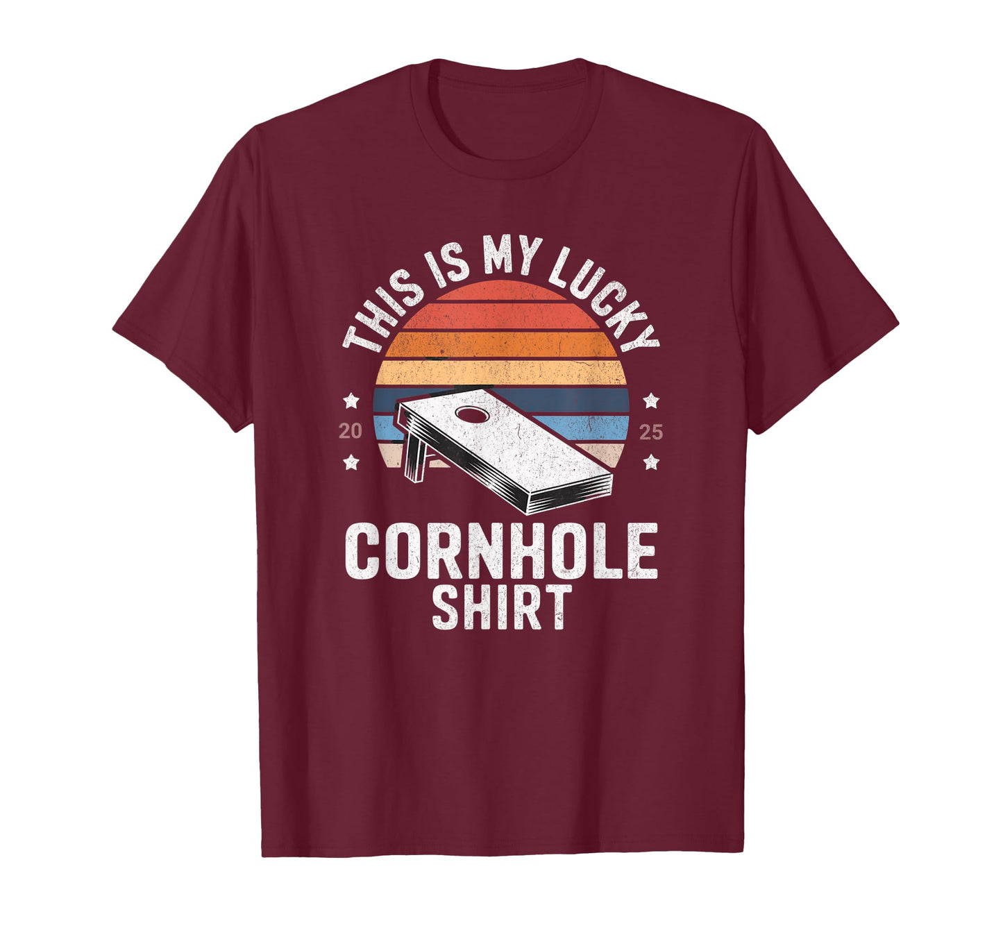 This Is My Lucky Cornhole Funny Graphic T-Shirt