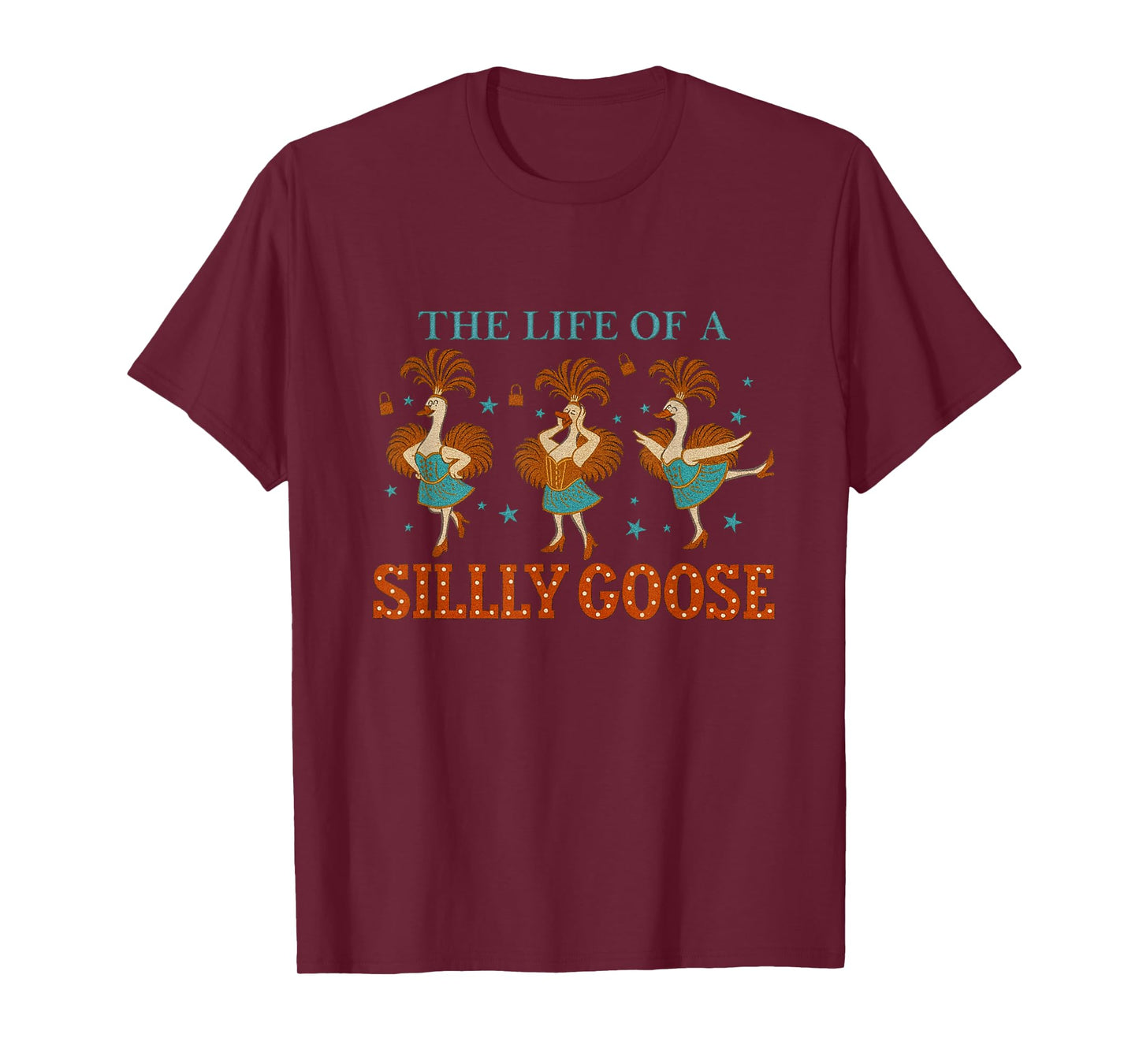 The Life of a Silly Goose Funny Cute Dancing Duck Meme T-Shirt