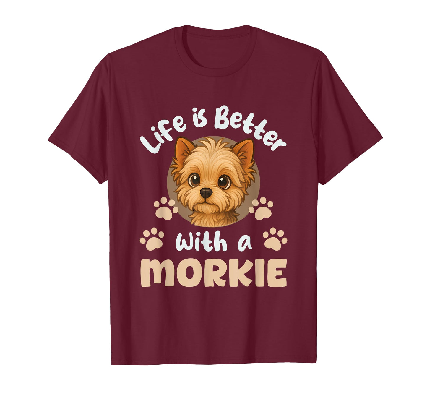 Morkie Owner Lover Mom Dad Parent T-Shirt