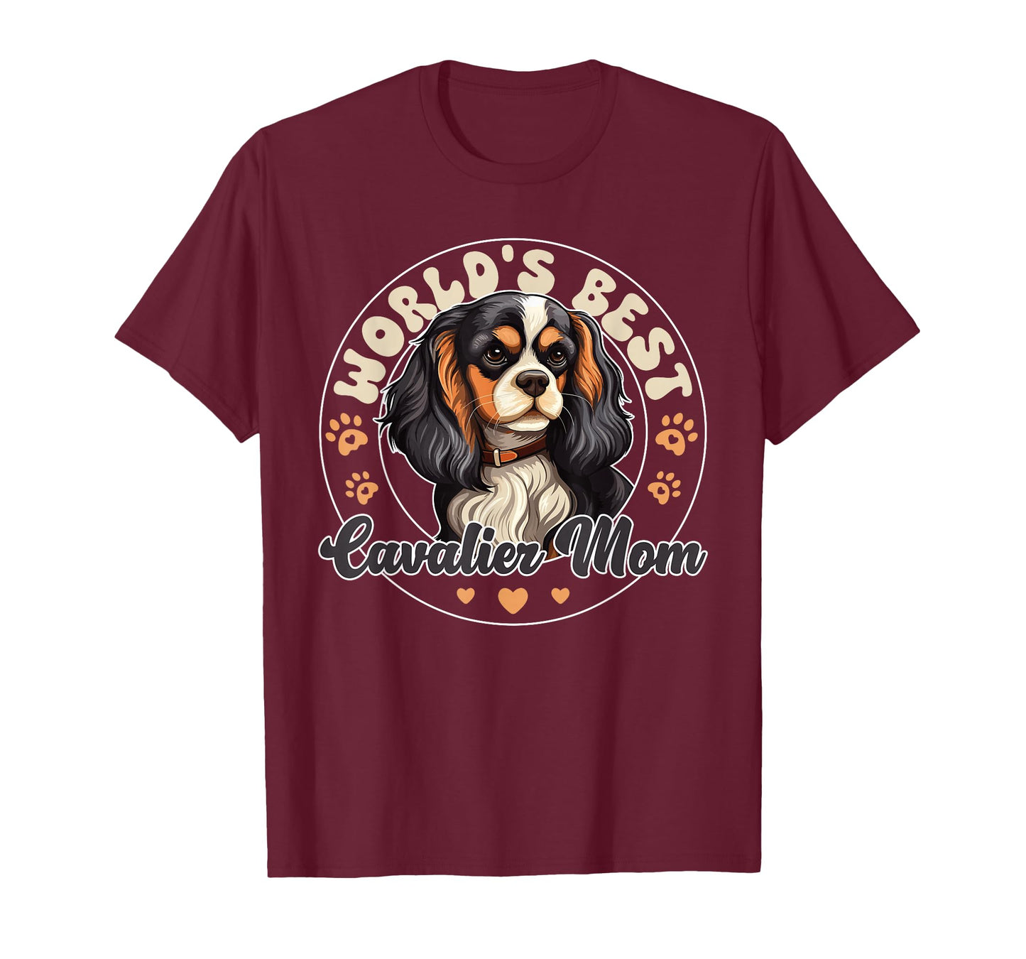 Cavalier King Charles Spaniel Dog World's Best Cavalier Mom T-Shirt