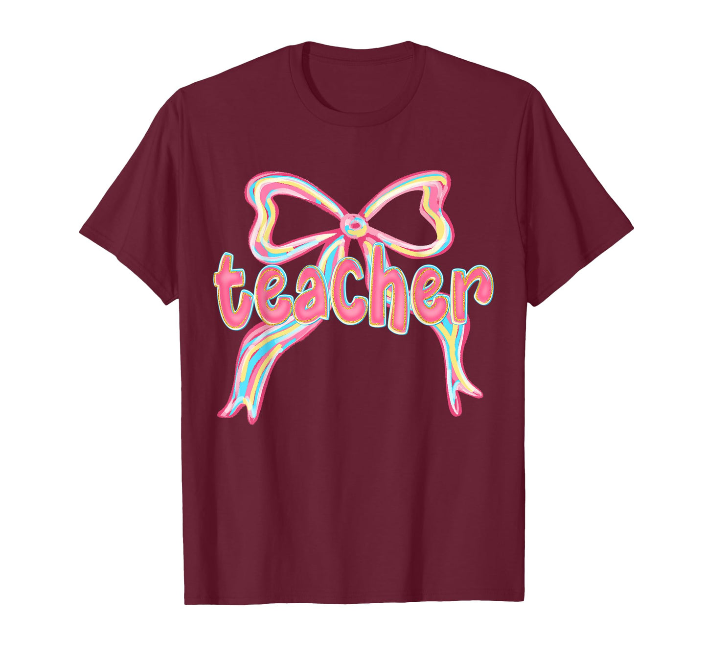 Teacher Coquette Bow Teacher Appreciation Back to School T-Shirt