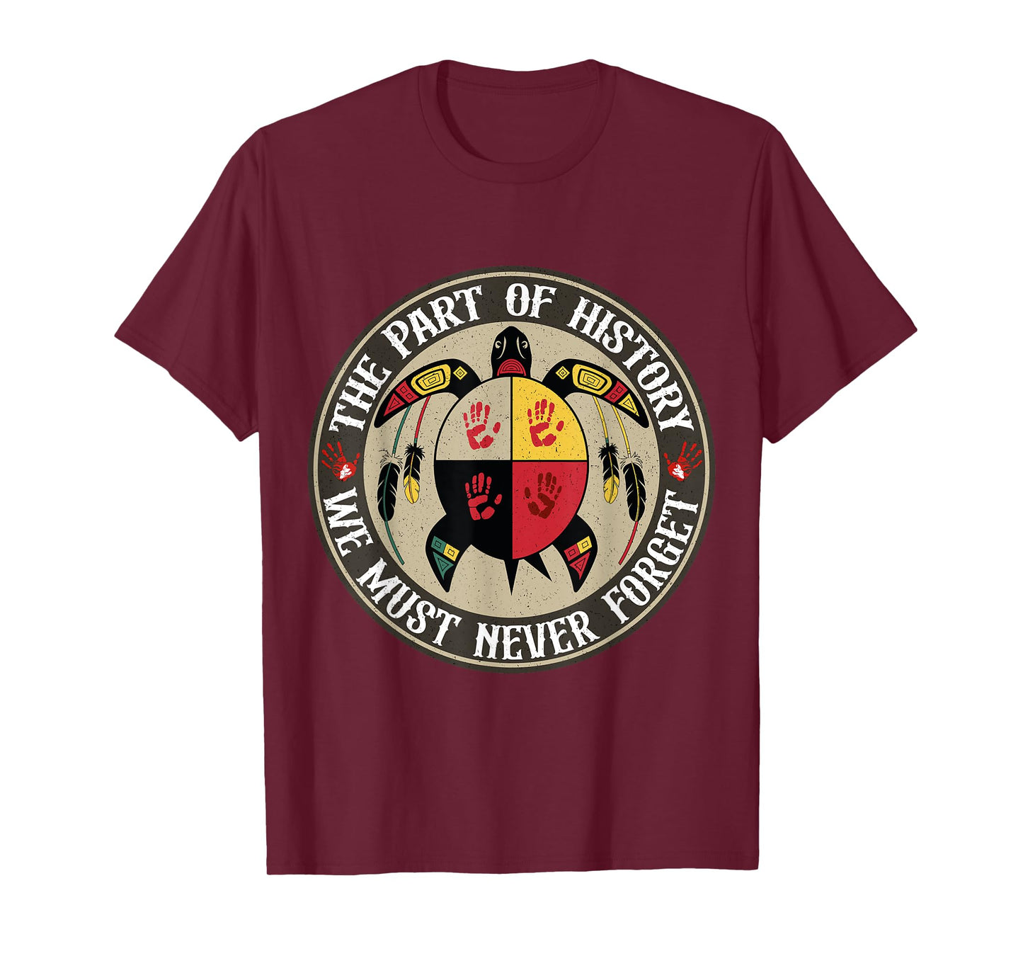 Medicine Wheel Turtle MMIW Native Americans T-Shirt