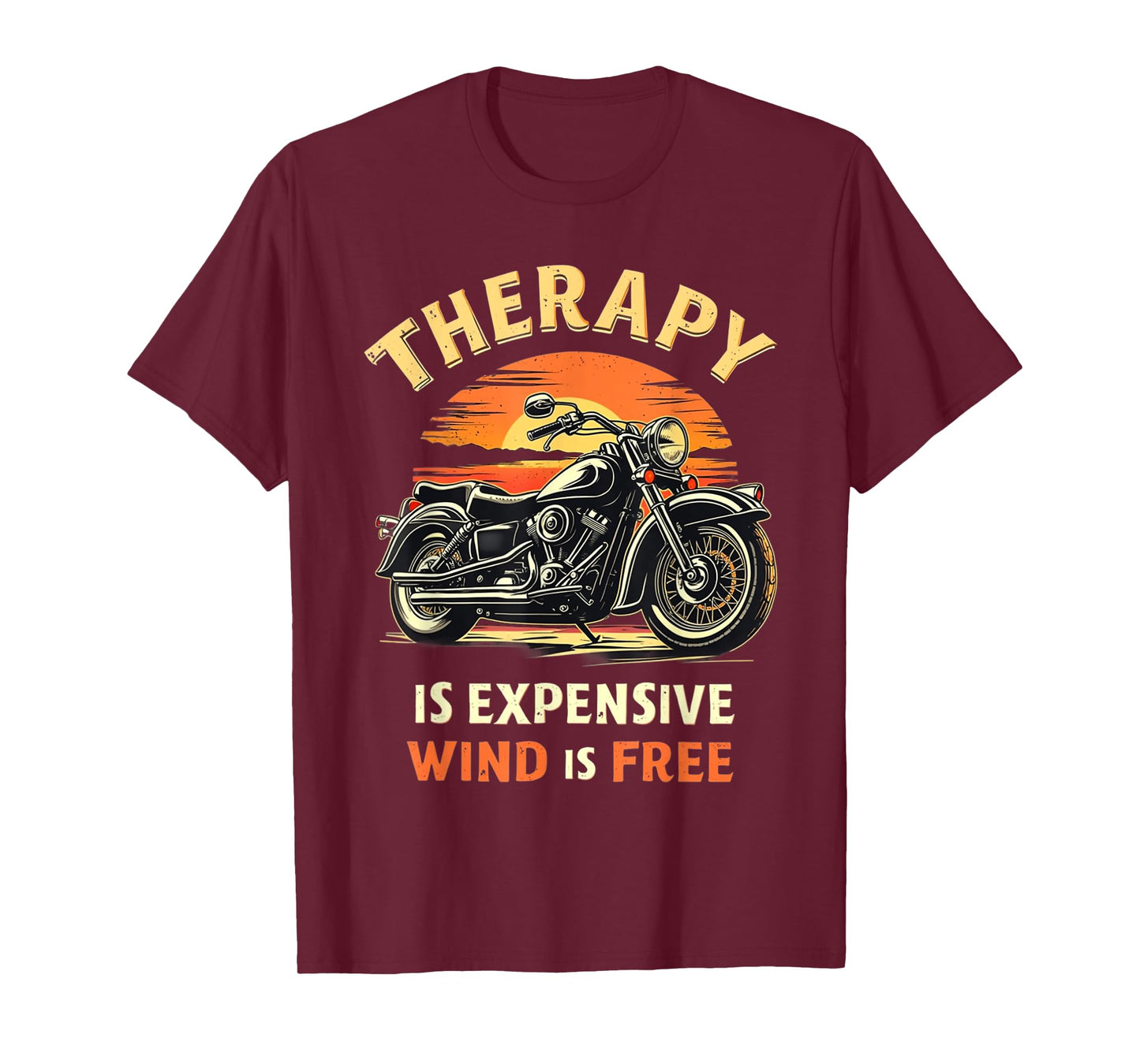 Funny Biker Life Therapy Sarcastic Motorcycle Rider Gift T-Shirt