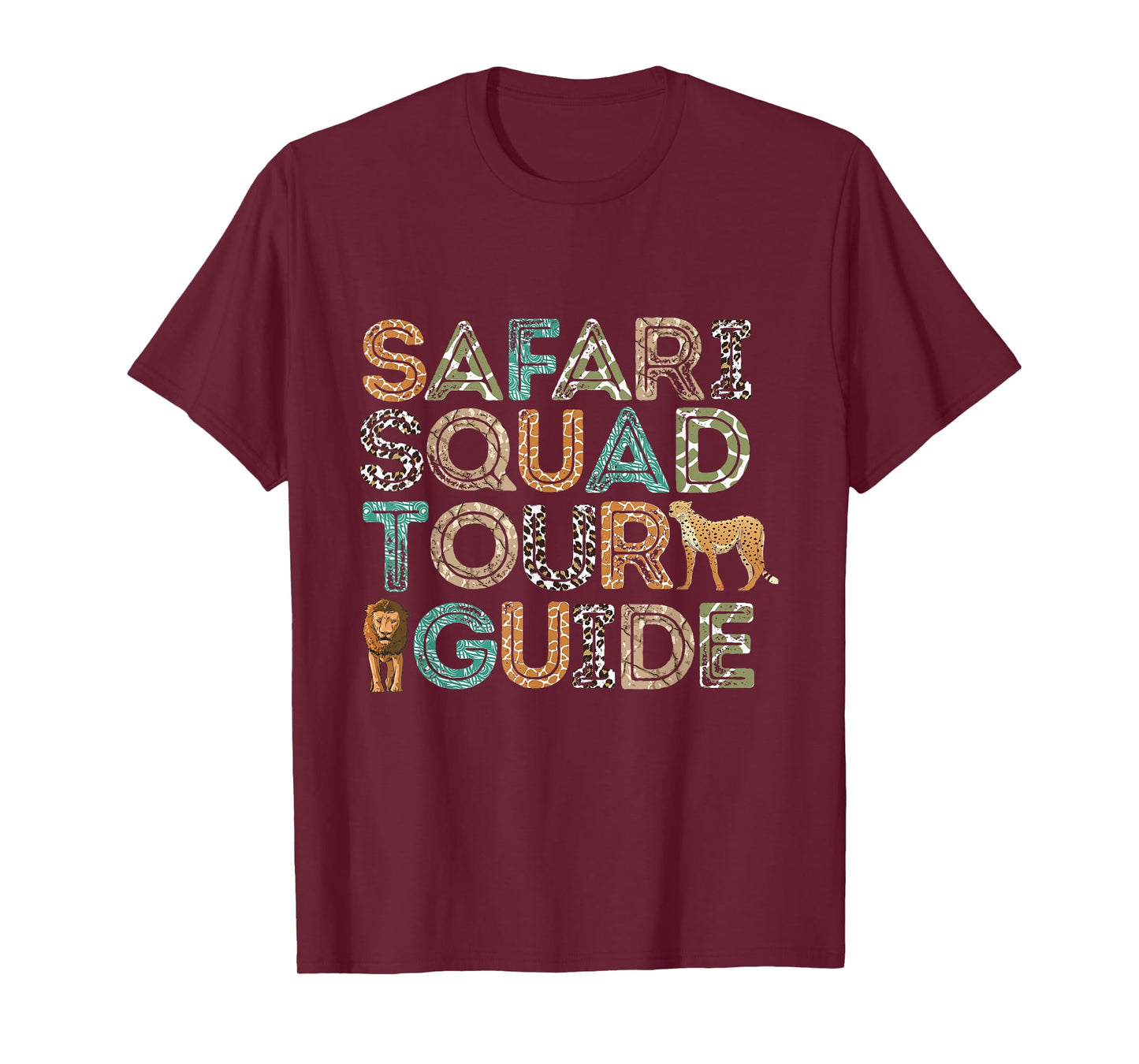 Safari Tour Guide Safari Squad Animals Wildlife Safari T-Shirt