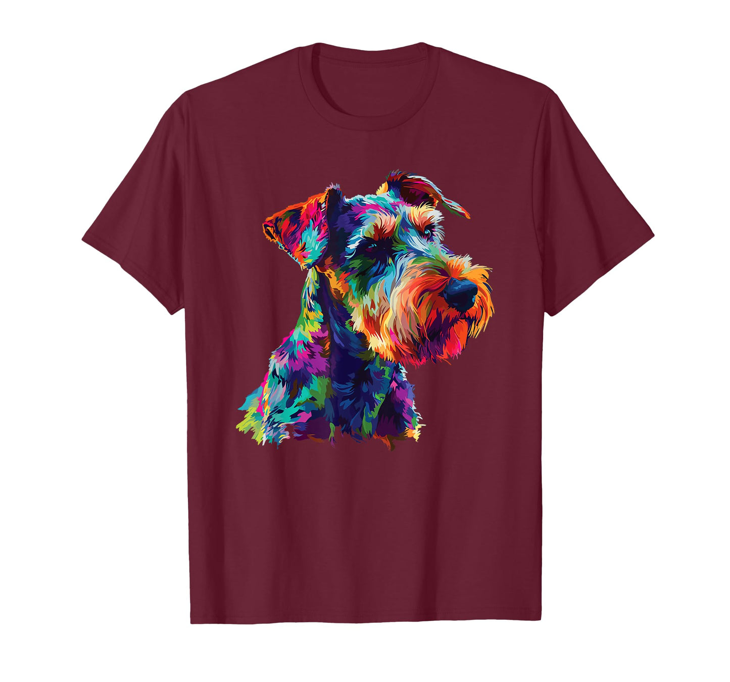 Watercolor Colorful Airedale Terrier Dog Men Women Girls Kids T-Shirt