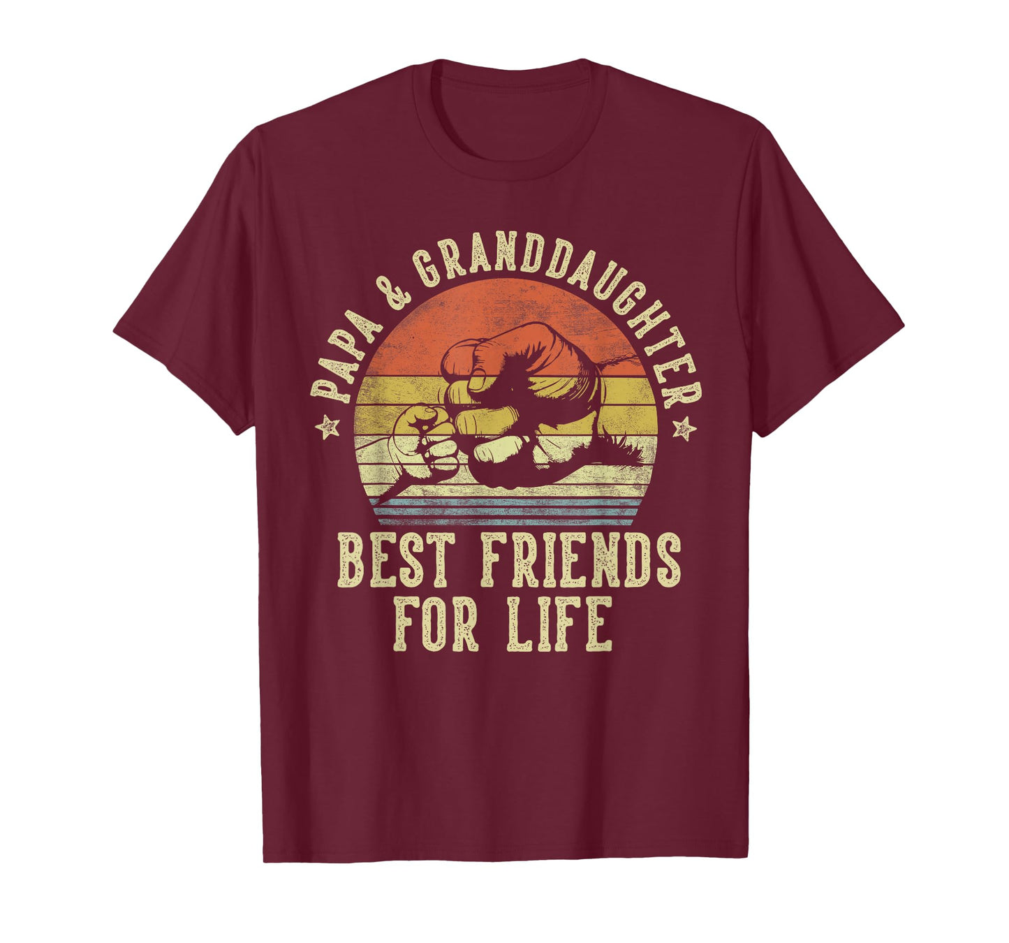 Papa and Granddaughter Best Friends for Life Funny Papa T-Shirt