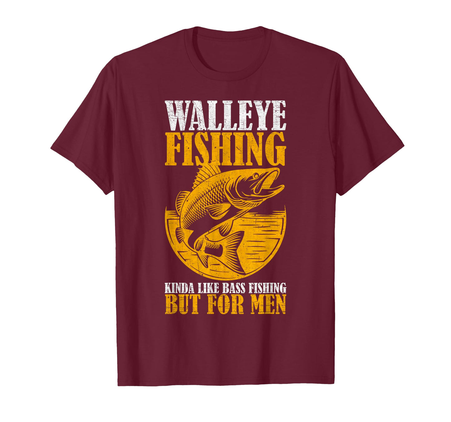 Vintage Walleye Fishing For Men, Fisherman, Fishing Lover T-Shirt